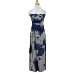 Splendid Strapless Dress tie dye